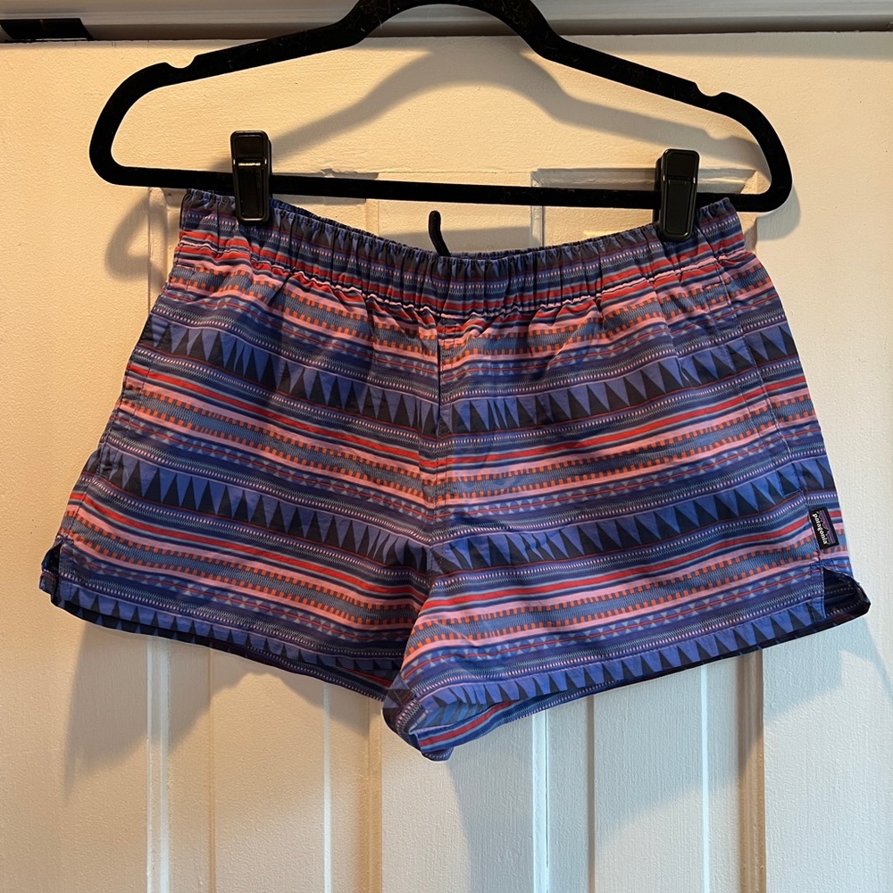 Patagonia Women’s Baggies Shorts 2.5” Inseam Purple Stripe Pattern